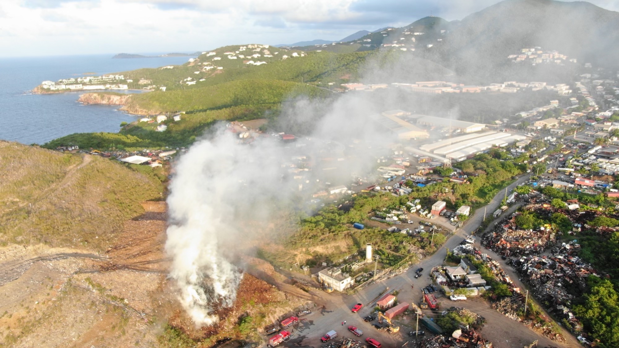 Bovoni Landfill Fire Rekindles: VIFEMS Mobilizes for Swift Response